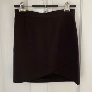 Black mini skirt